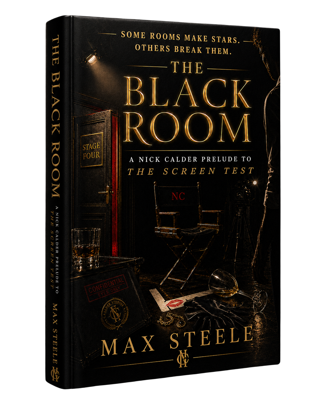 3D cover mockup of The Black Room, the free Velvet Knife prelude
