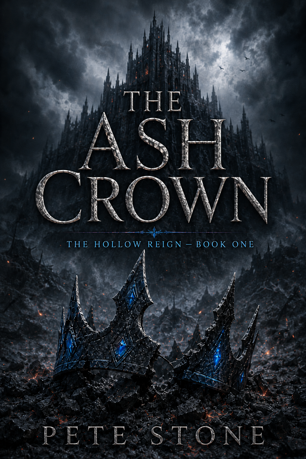 Cover of The Ash Crown, The Hollow Reign by Pete Stone